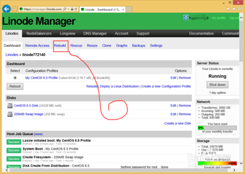 Linode怎么样重装系统?Linode重新安装系统?