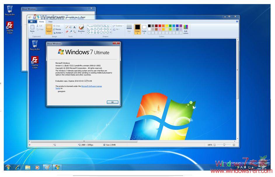 Windows7 7232 X64英文版下载